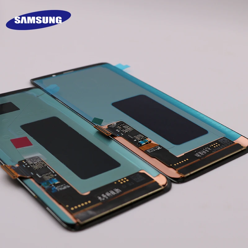 AMOLED Замена для SAMSUNG Galaxy S9 S9+ ЖК сенсорный экран дигитайзер с рамкой G960 G965 дисплей