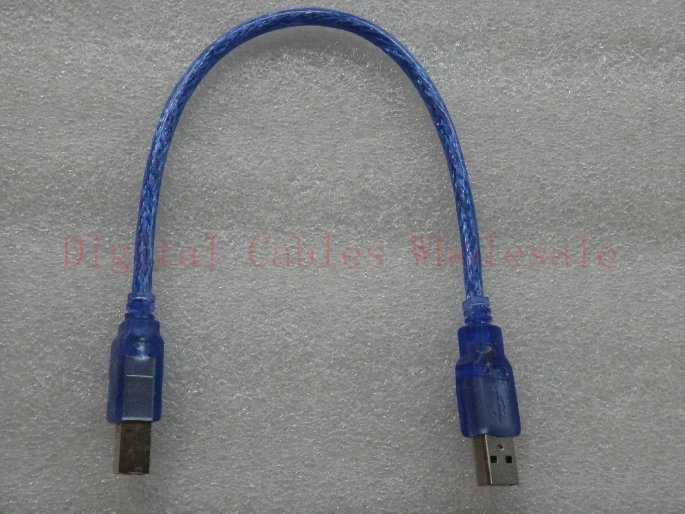 Желтый нож 30 см 0 3 м 5 USB 2 кабель для принтера тип A штекер типа B мужское двойное
