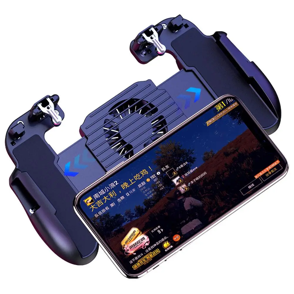 Game Controller Built - In Battery With Fan Cooling Grip Holder Button Auxiliary High Sensitivity PUGB Helper Trigger Shooting Game Controller Built - In Battery With Fan Cooling Grip Holder Button Auxiliary High Sensitivity PUGB Helper Trigger Shooting