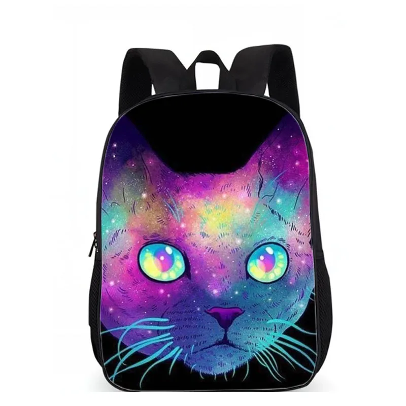 LUOBIWANG галактика Чеширский Кот Школьный рюкзак 3D животное котенок Рюкзак Книга сумка подростковый рюкзак школьные сумки для девочек-подростков