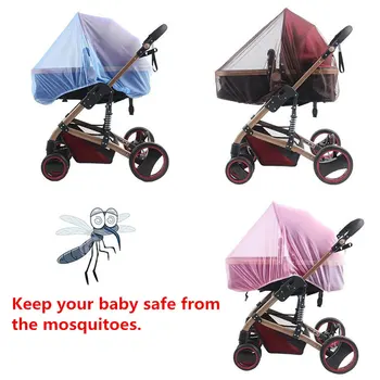 

Trolley Mosquito Net Carriage Mosquito Net Insect Control Baby Mosquito Net Soft Polyester Elastic Stretches Full Cover