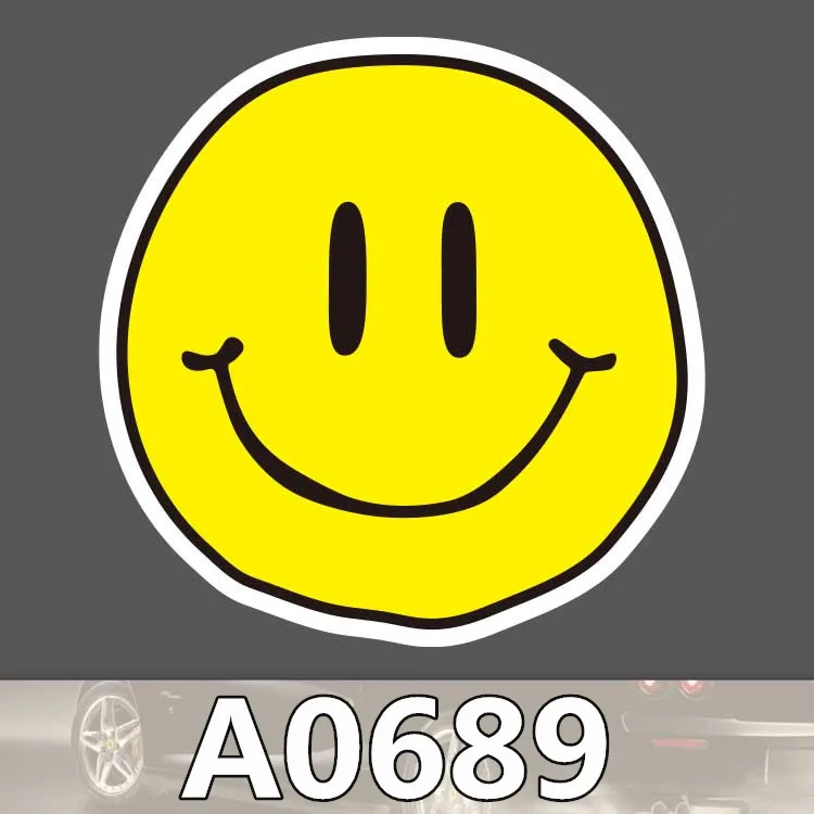 

Bevle A0689 Smiling Face Emoji Waterproof Sticker Single Sale Cool Laptop Luggage Fridge Skateboard Graffiti Notebook Stickers