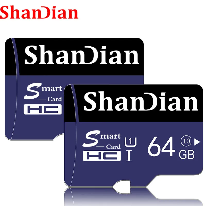SHANDIAN карта памяти 64 Гб 128 ГБ carte micro sd карта C6 micro sd карта s 8 ГБ 16 ГБ 32 ГБ mini TF карты cartao de memoria высокая скорость