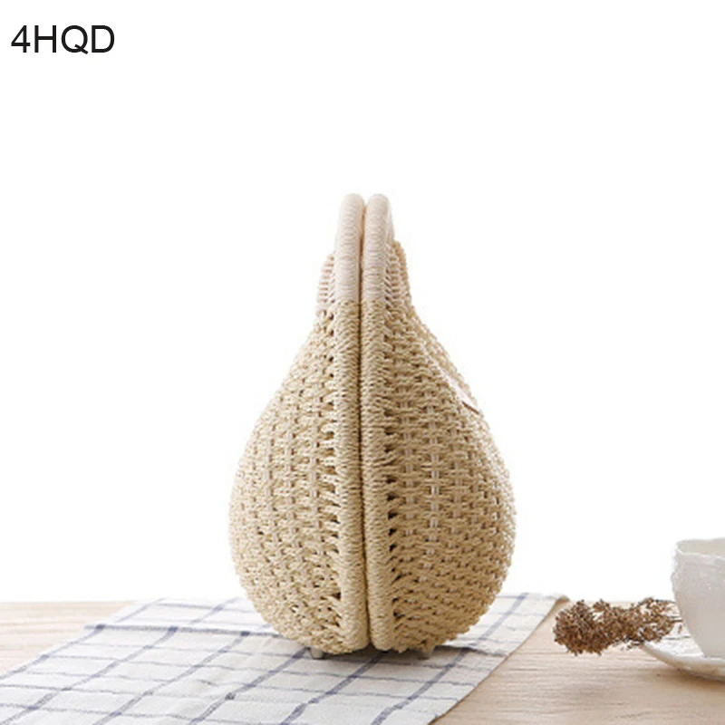 Rattan Hand Bag Straw Lovely Bag 4HQD (15)