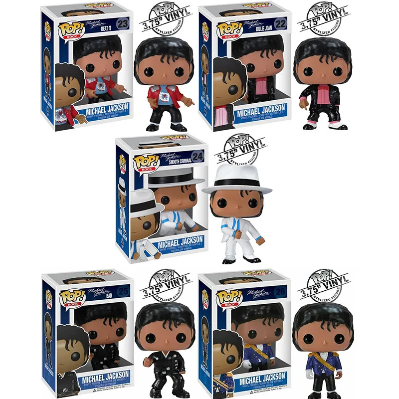 FUNKO POP Майкл Джексон BEAT IT BILLIE JEAN BAD Smooth Criminal виниловая экшн коллекция фигурок фигурка игрушки подарки для детей