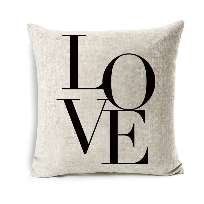 Mr Mrs чехол для подушки с надписью Love Heart дивана домашняя декоративная подушка из