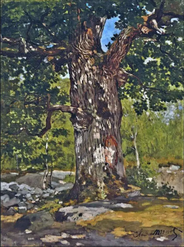 

Высококачественная картина маслом, изображения на холсте, бодмер дуб (1865), Клод Моне, ручная роспись