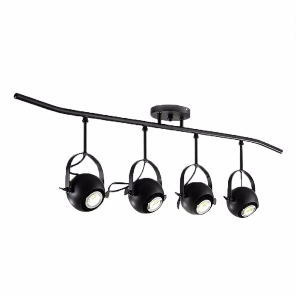 

Homestia Spot Light industrial style 240V4 Heads Hanging Lights Track Lamp  Without Bulb  Perfect for hotel, bar, kitchen