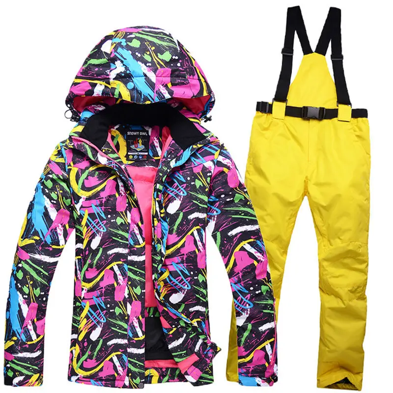 SNOWY OWL NEW skiing sets jackets women winter ski suits jacket + pants