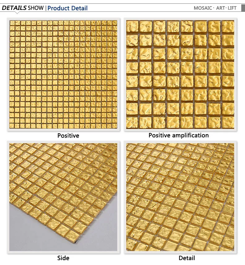 No fade color mosaic,material golden color mosaic,Texture glass mosaic (2)