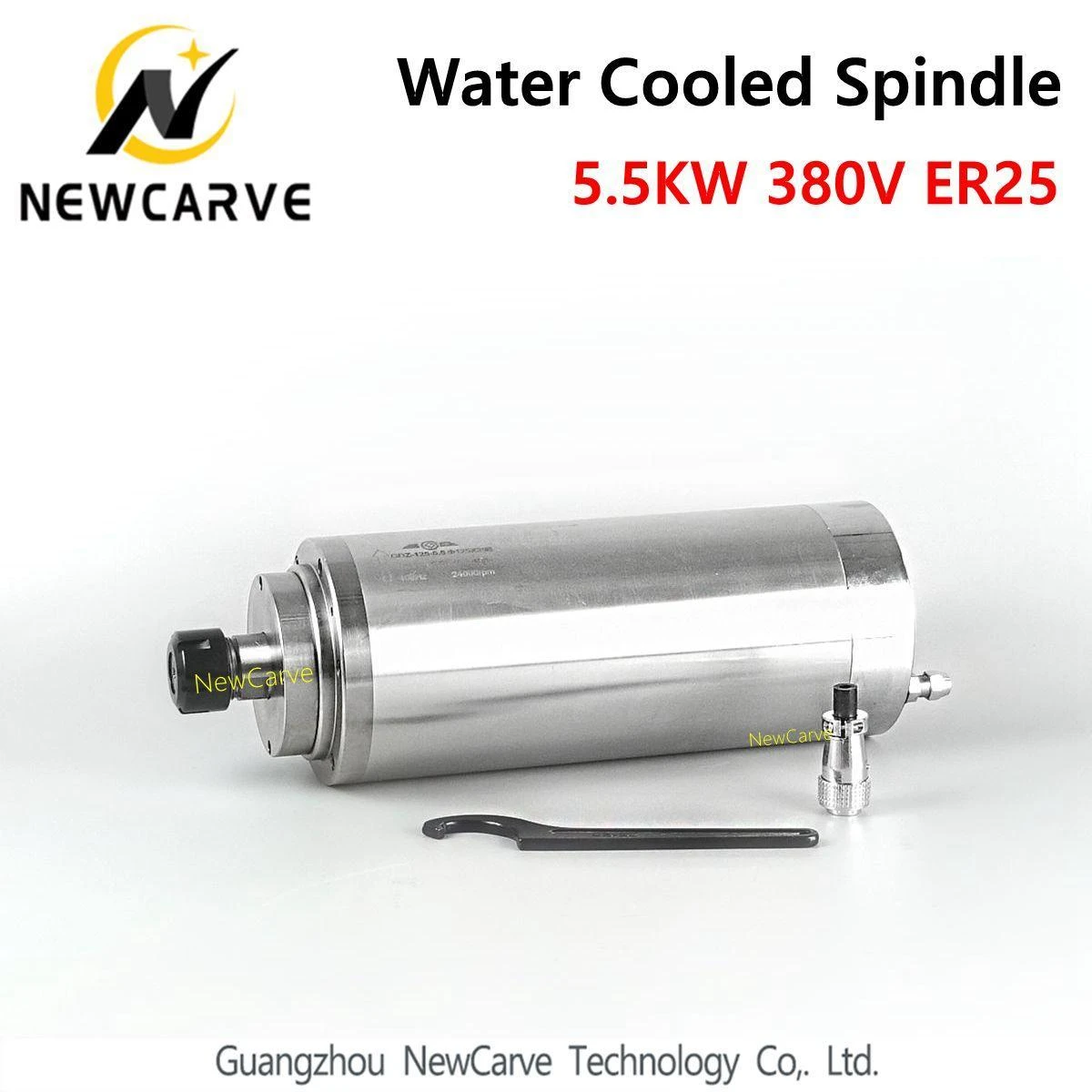 Gdz 125 5 5 Water Cooled 5 5kw Spindle Motor 380v 125mm Diameter Er25 For Cnc Router Newcarve Spindle Machine Tool Spindle Aliexpress