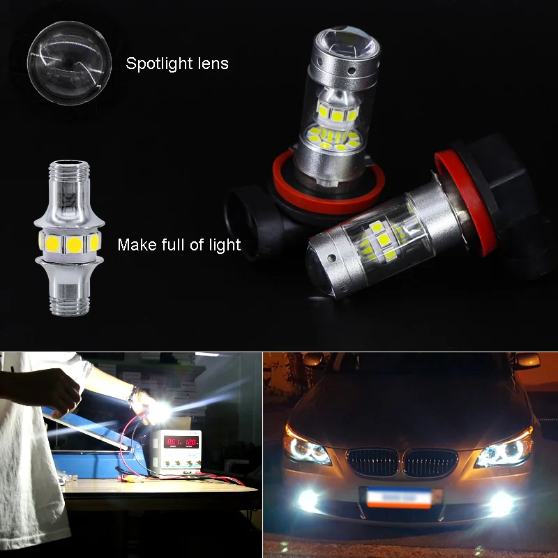 SAARMAT 2* Светодиодный H11 H8 H16(Япония) 140W 1400Lm Автомобильные противотуманные фары лампы для 2013 Mazda CX-5 CX-3 CX-6 CX-7 стайлинга автомобилей Plug& Play белый
