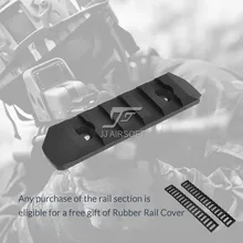 ACI 5-Слот 5 Слот M-LOK/MLOK Rail CNC легкий(черный/красный/коричневый/серебристый) купить один получить 2 шт Крышка рельса