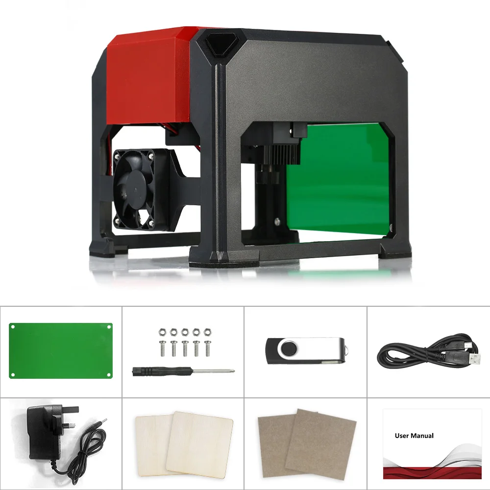 

3000mW High Speed Automatic CNC Laser Engraver Machine USB DIY Carving Engraver Handicraft Wood Burning Tools for WIN XP/7/8/10