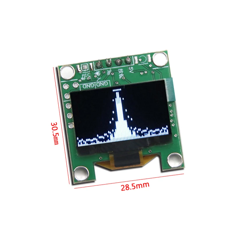 Mini 0.96 inch OLED Music Spectrum Display Analyzer MP3 PC Amplifier Audio Level Indicator music rhythm Analyzer VU METER