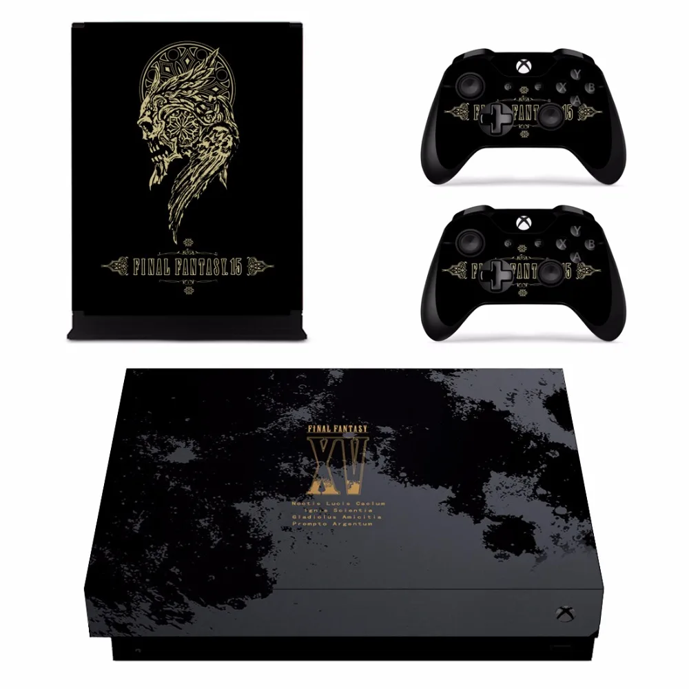 Final Fantasy XV кожи Стикеры наклейка для Microsoft Xbox One X Slim консоли и 2 контроллеры шкуры s