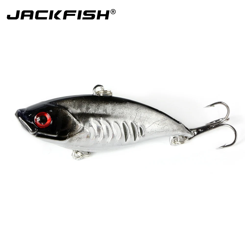 JACKFISH VIB жесткая рыболовная приманка 8,5 см/13 г рыболовные снасти Поворотный джиг воблер приманка жесткая приманка с шариком внутри ледяная приманка для морского окуня