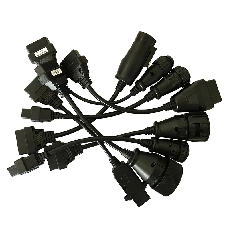 Полный комплект 8 кабелей для грузовиков OBD2 Диагностический Инструмент OBD OBDII 2