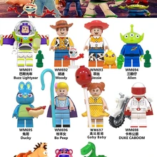 История игрушек 4 фигурки Вуди форки Базз Лайтер Габи красные сердца инопланетяне Джесси Бо Peep Ducky Caboom Строительные блоки Друзья кирпич