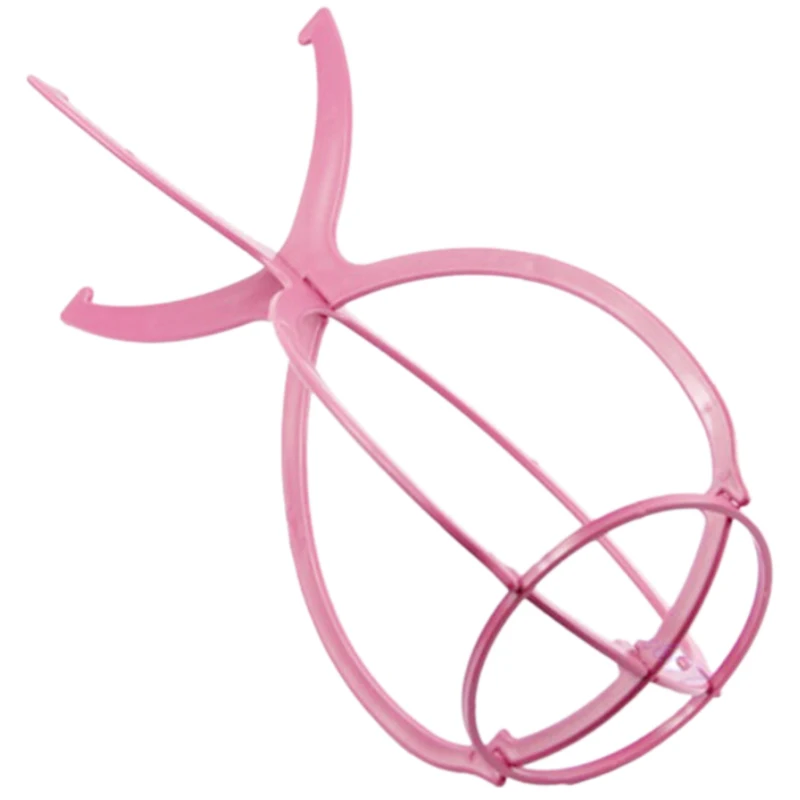 Розовый/черный парик подставки складные прочные волосы парик шляпа Салон мода модель манекен держатель для головы стенд дисплей инструмент для укладки