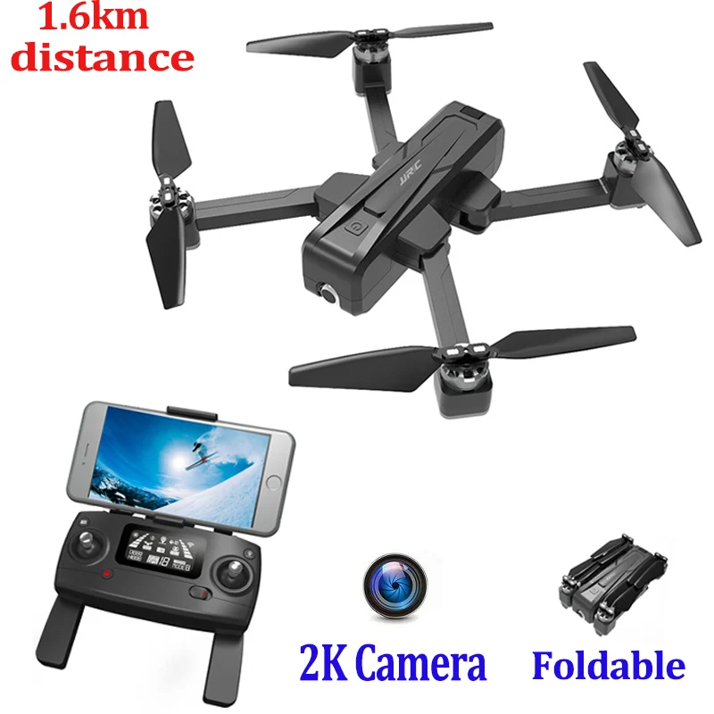 

JJRC X11 2K Camera FPV Drone with GPS 1.6km Long Distance Helicopter 20Mins Flight Time Foldable Remote Control Drone Quadcopter