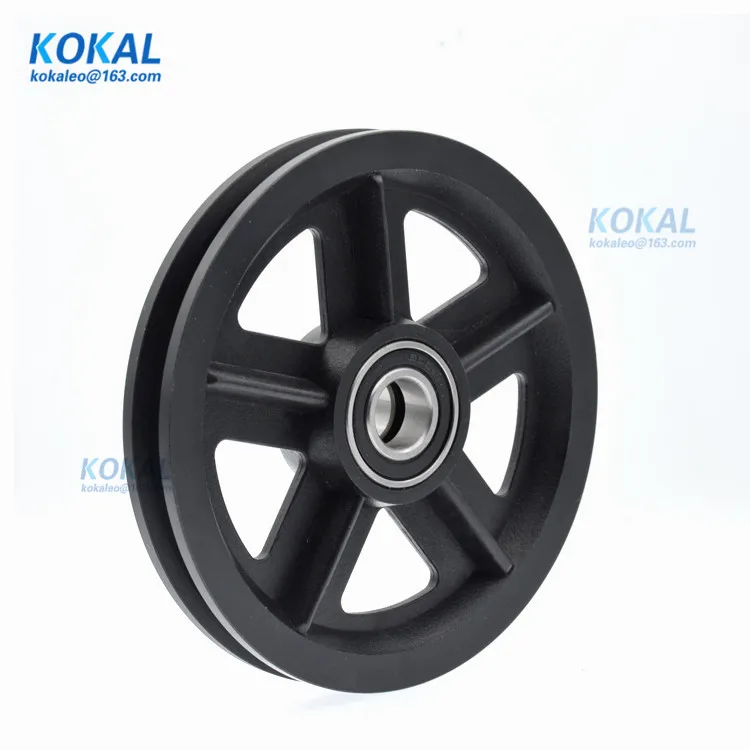 

[U15120-21] 1PCS 15*120*16.5mm groove U-shaped nylon wheel for American barn door, 6002RS bearing pulley/track crane/guide wheel