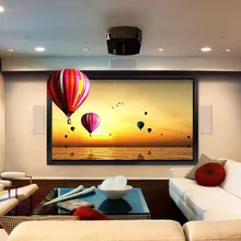 95″-inch Diag. 2.35:1 4K Ultra HD Ready HDTV Fixed Frame Home Theater projection projector Screen with cinema white