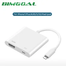 New Arrive High Quality Light to AV HDMI/HDTV TV Digital cable adapter for iphone 5 5S 6 6S for ipad 5 for iphone 7 7 plus