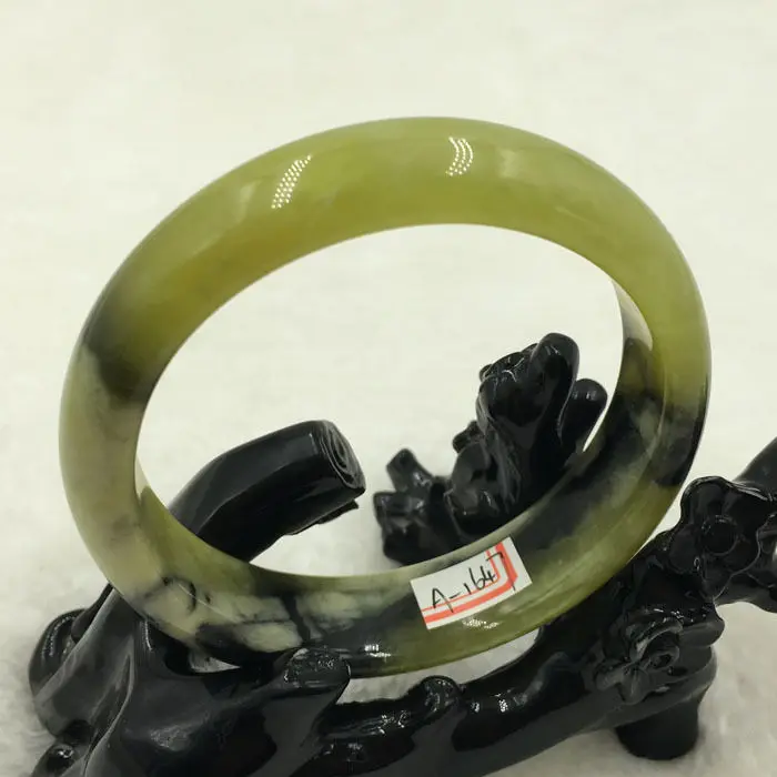 

Hot sell ->@@ A-1647 Chinese Beautiful Genuine Natural Green Jade Gems Bracelet Bangle 60mm NEW -Top quality free shipping