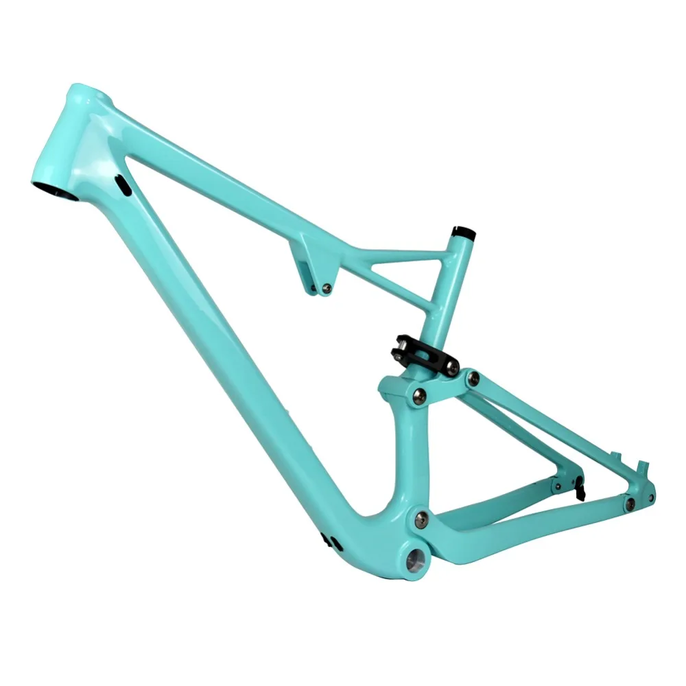 Top Spcycle 29er Full Suspension Carbon Frame, Carbon MTB Frame 29er Mountain Bike Carbon Frame 142*12mm Thru Axle 165*38mm Travel 4