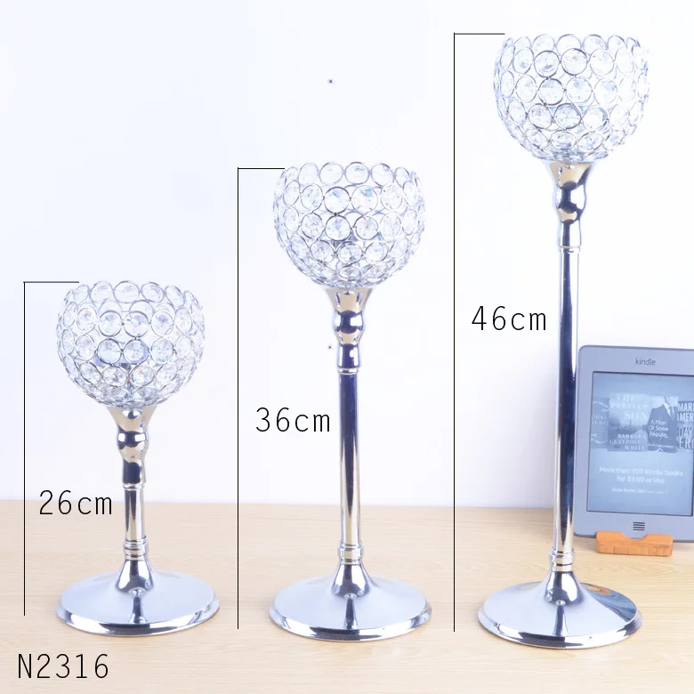 Crystal beaded Acrylic bling candle tealight lamps candle holder
