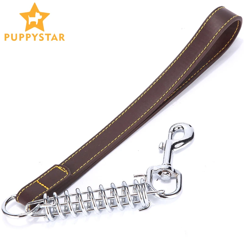 Leather Pet Dog Leash High Quality Genuine Dog Strong Leash For Small