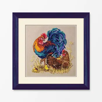 

Chicken family Cross Stitch kit Patterns DIY Handmade Needlework Cross Stitch Set Cross Stitch Dmc embroidery new arrival