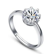 Свадебное кольцо влюбленных Anillos для женщин из стерлингового серебра 925 пробы, циркониевая корона, свадебные кольца Anel(20 мм) S-R31