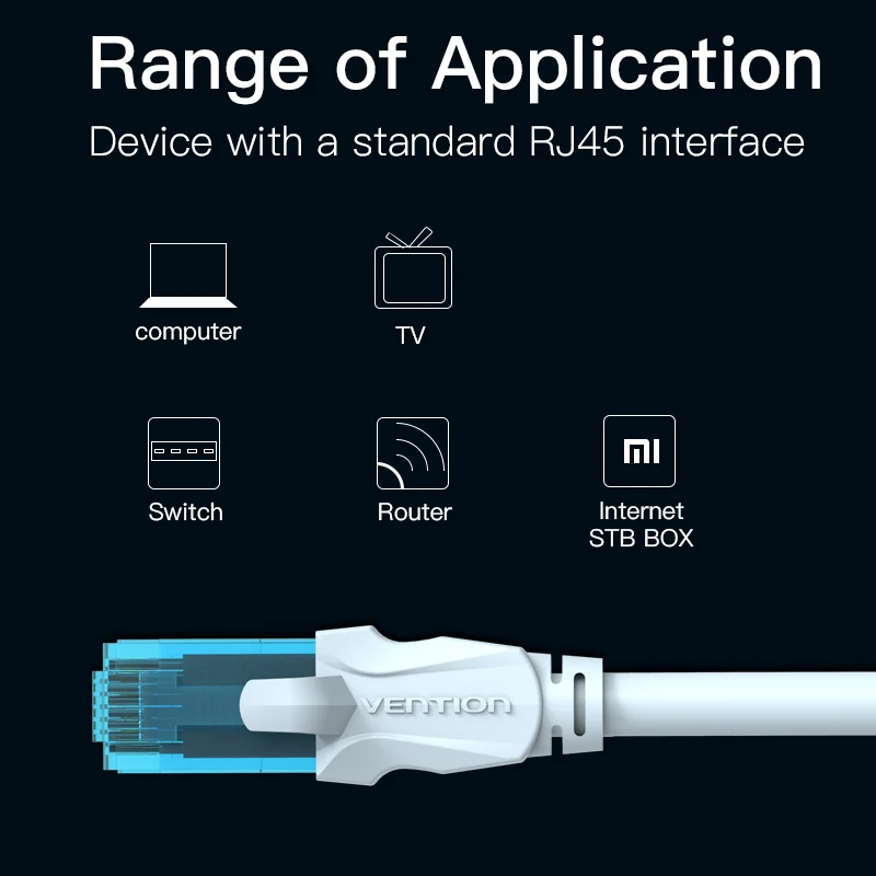 Ethernet кабель Vention Cat5e сетевой патч UTP Cat 5 RJ45 1 м 2 3 для PS2 компьютерный маршрутизатор