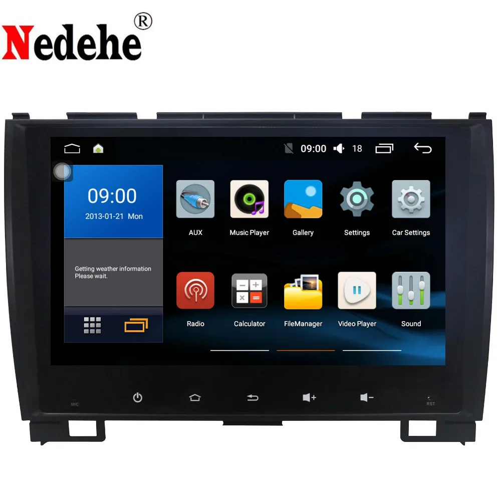 Perfect Quad Core 9 inch Android 8.1 Car GPS Navigation for Greatwall Hover H5 Car Radio Cassette Player Support Wifi DVR Mirror link 0