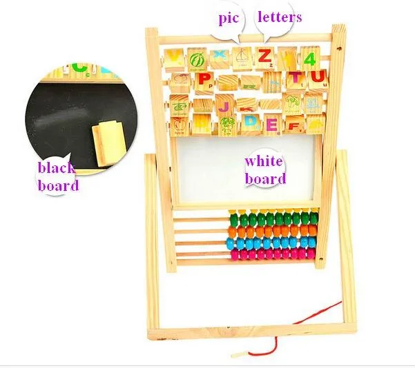 Новые многофункциональные детские деревянные игрушки-костяшки Abacus с черно-белой доской/Детские Обучающие Развивающие игрушки