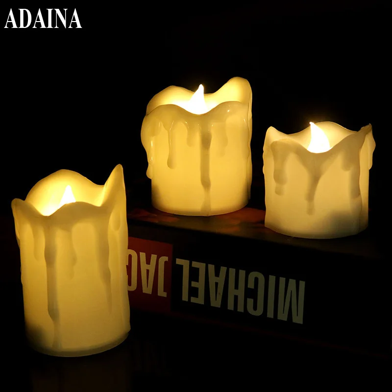 Беспламенные светодиодные столовые свечи свет лампы дома Velas светодиодный
