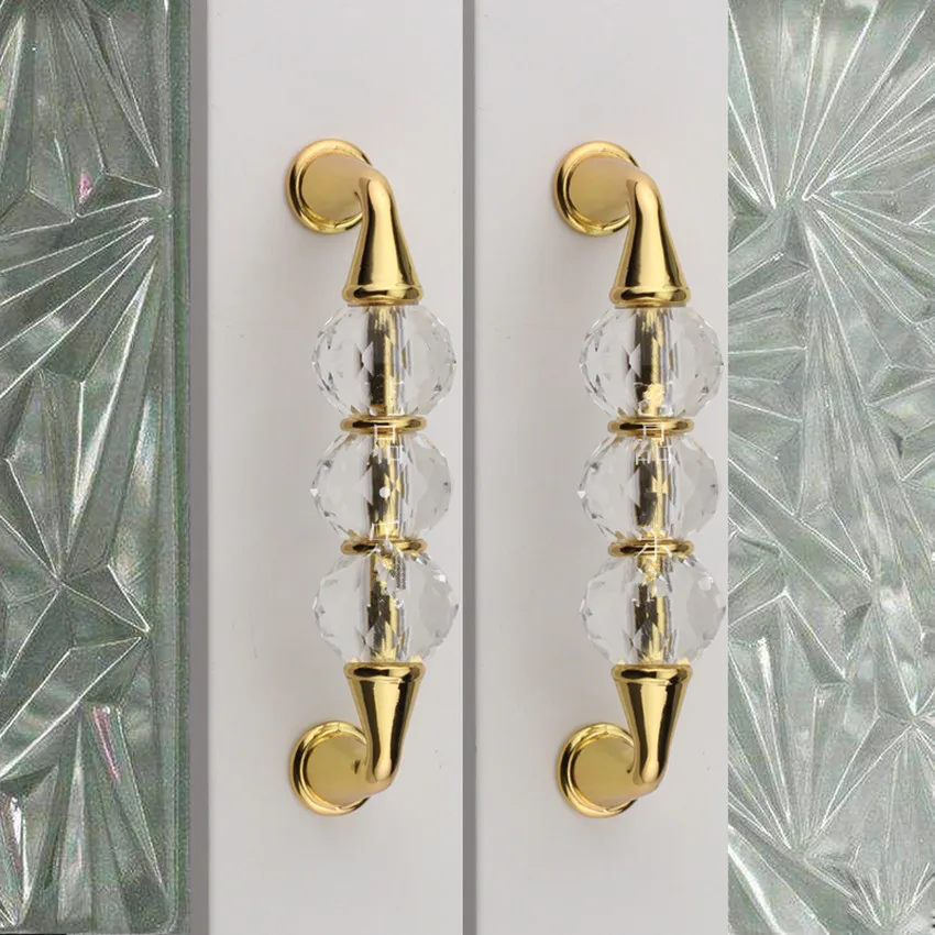 cheap 96mm fashion deluxe crystal dresser wine cabinet TV cabinet bathroom cabinet kitchen cabinet door handle pull knob silver gold
