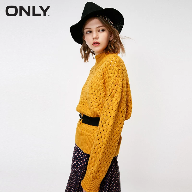 

ONLY autumn new hollow-out pullover sweater women | 118313554