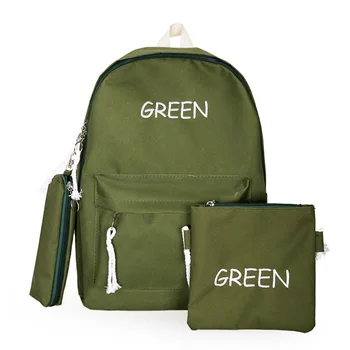 

Summer New Solid Color Canvas Backpack College School Bags For Teenage Girls Women Rucksack Harajuku Bag Mochila De Mujer
