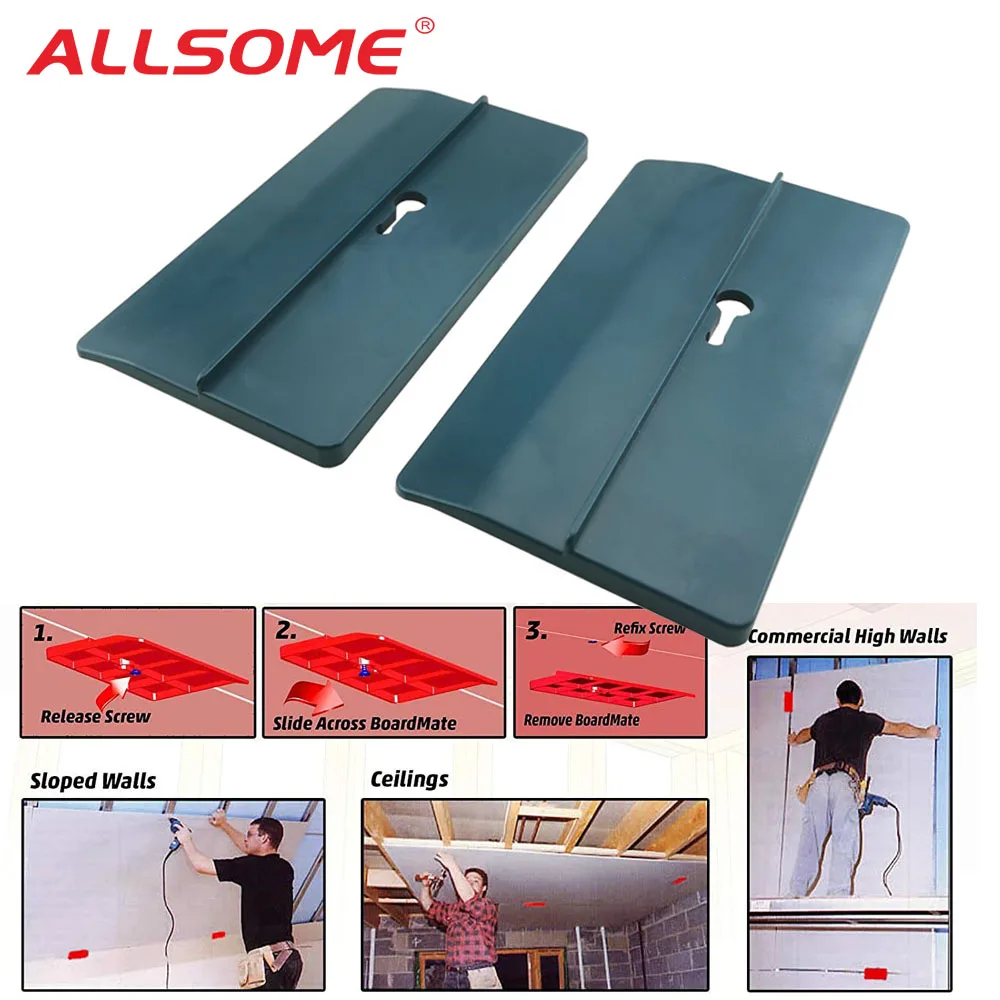 BoardMate Supports the Board in place while fixing. PlasterBoard Fixing Tool