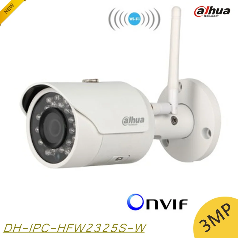 Dahua IPC-HFW2325S-W 3MP IR50M IP67 mini camera WIFI SD Card slot Network outdoor WIFI Camera replace IPC-HFW1320S-W IP Camera