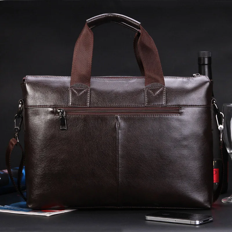 2016 Men Casual Briefcase Business Shoulder pu Leather Bag Men Messenger Bags Computer Laptop Handbag Bag Men's Travel Bags