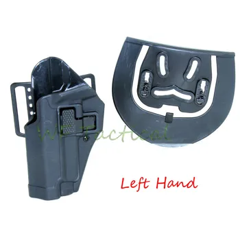 

Tactical CQC Quick Left Hand Pistol Holster Waist Paddle Belt Loop Gun Case Pouch for Pistol Sig Sauer P226 P229