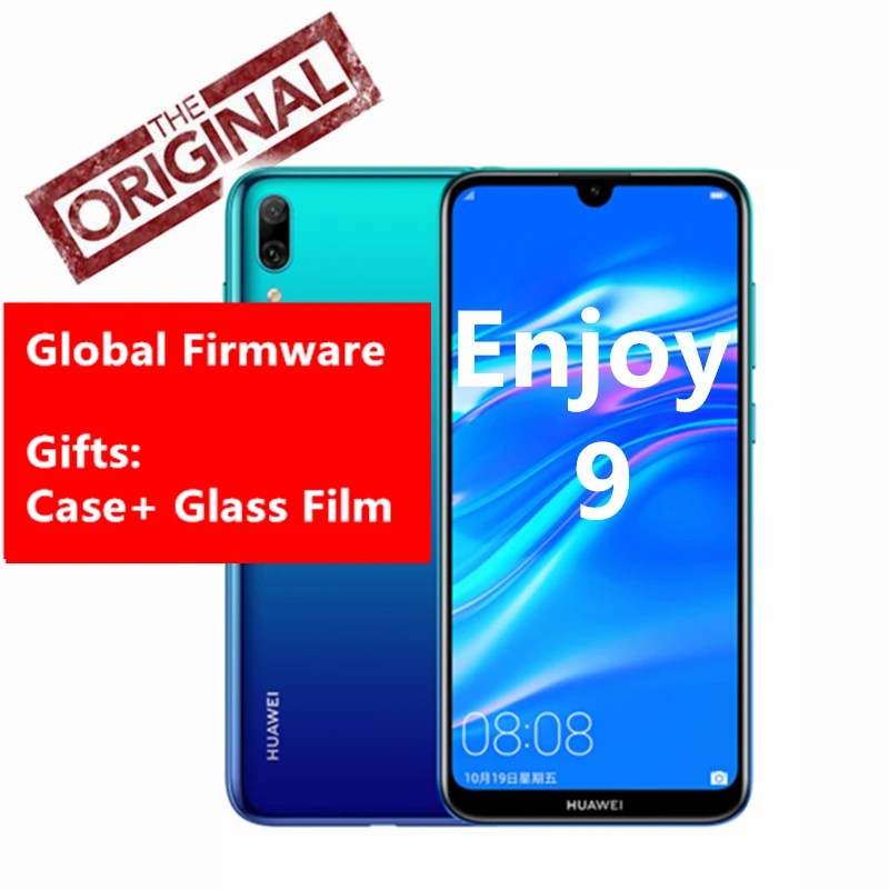 

Global Rom Huawei Enjoy 9 Phone 6.26" Fullview 4000mAh Fast Face Unlock Snapdragon 450 Octa Core Android 8.1 13MP AI Cameras
