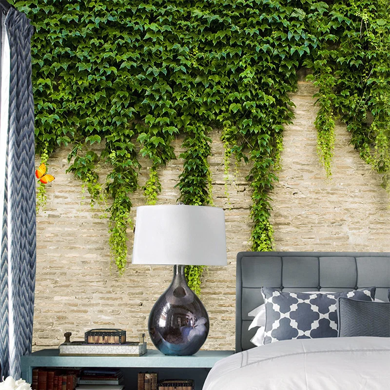 Custom Photo Wallpaper 3D Stereo Virginia Creeper Brick Wall Painting Modern Simple Living Room TV Sofa Bedroom Home Decor Mural