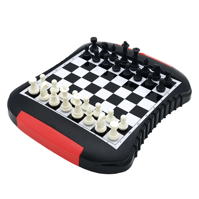 

Hot Top Quality Portable Magnetic Drawer Style ABS Plastic Chess Set Storable With Pieces Children Entertainment Gift Board Game