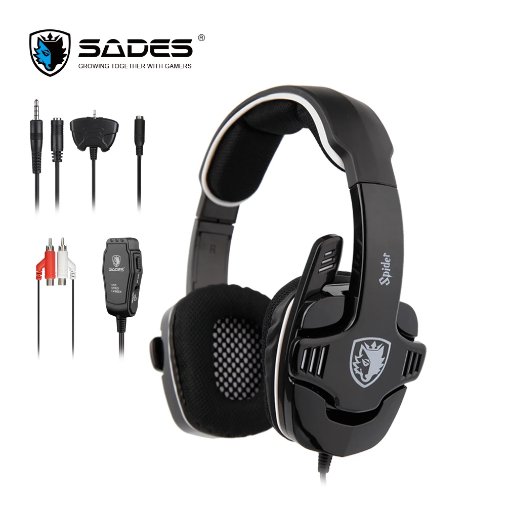 

SADES Spider Stereo Sound Gaming Headset 3.5mm Gamer Headphones For Phones Xbox/PS4