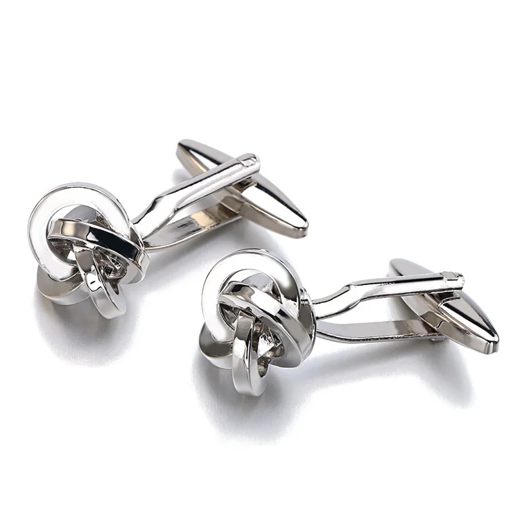 Silver Knot Cufflinks D (1)